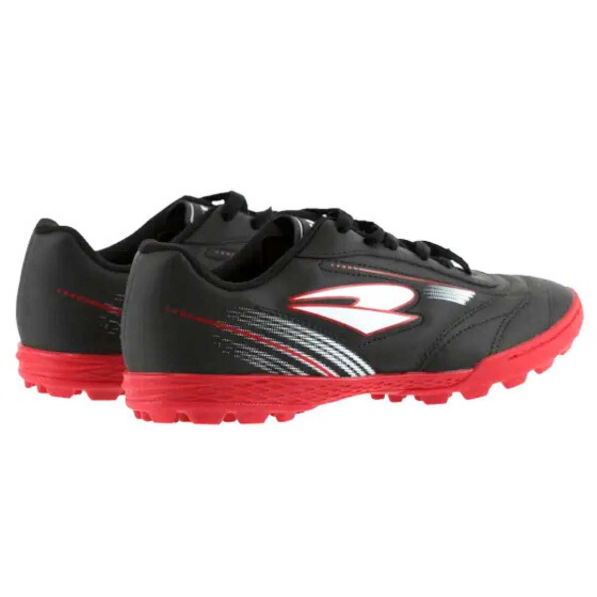 Chuteira Masculino Dray Society Esporte Conforto 324 Preto/Vermelho 4