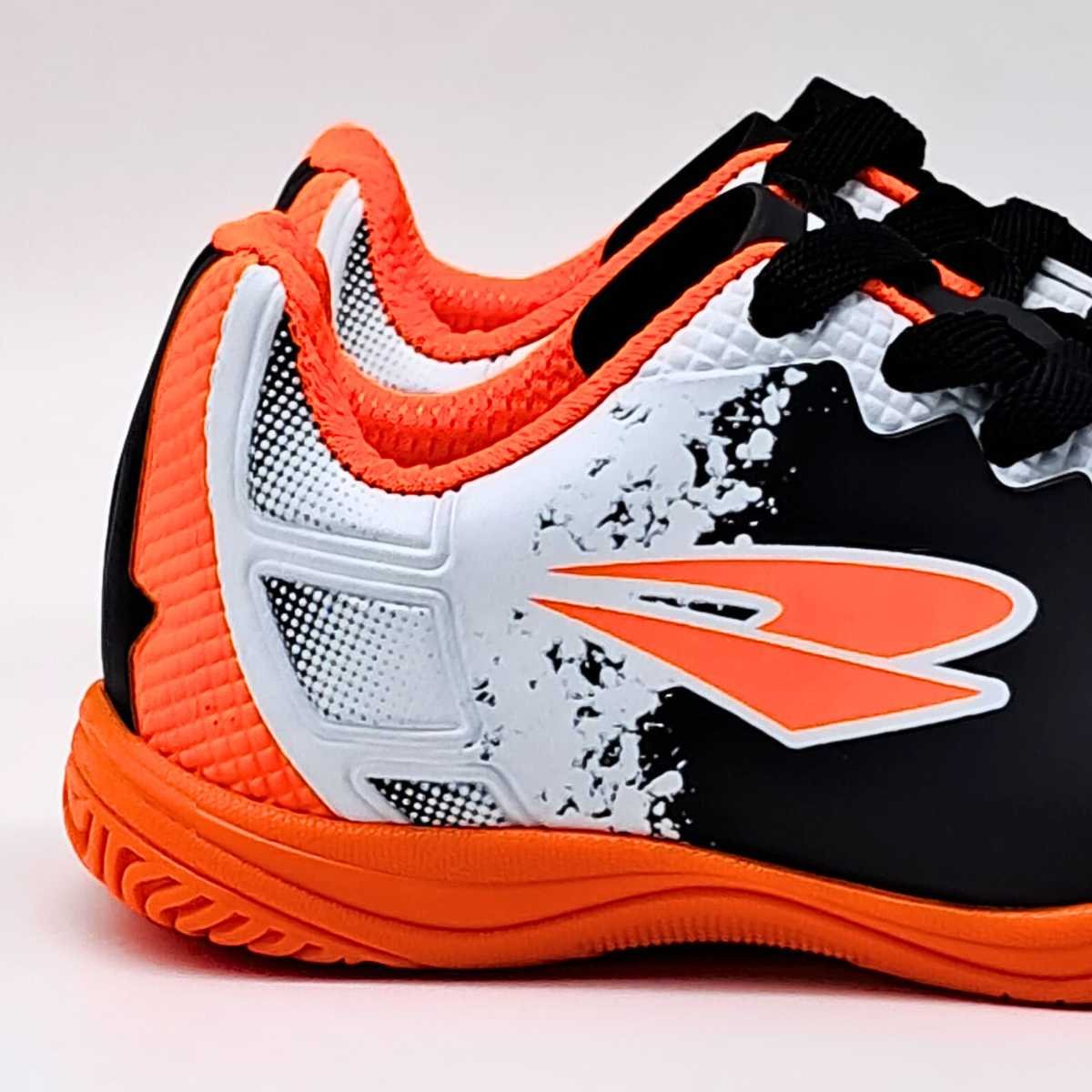 Chuteira Futsal Bebê Menino Dray 5304 Preto/Laranja 7