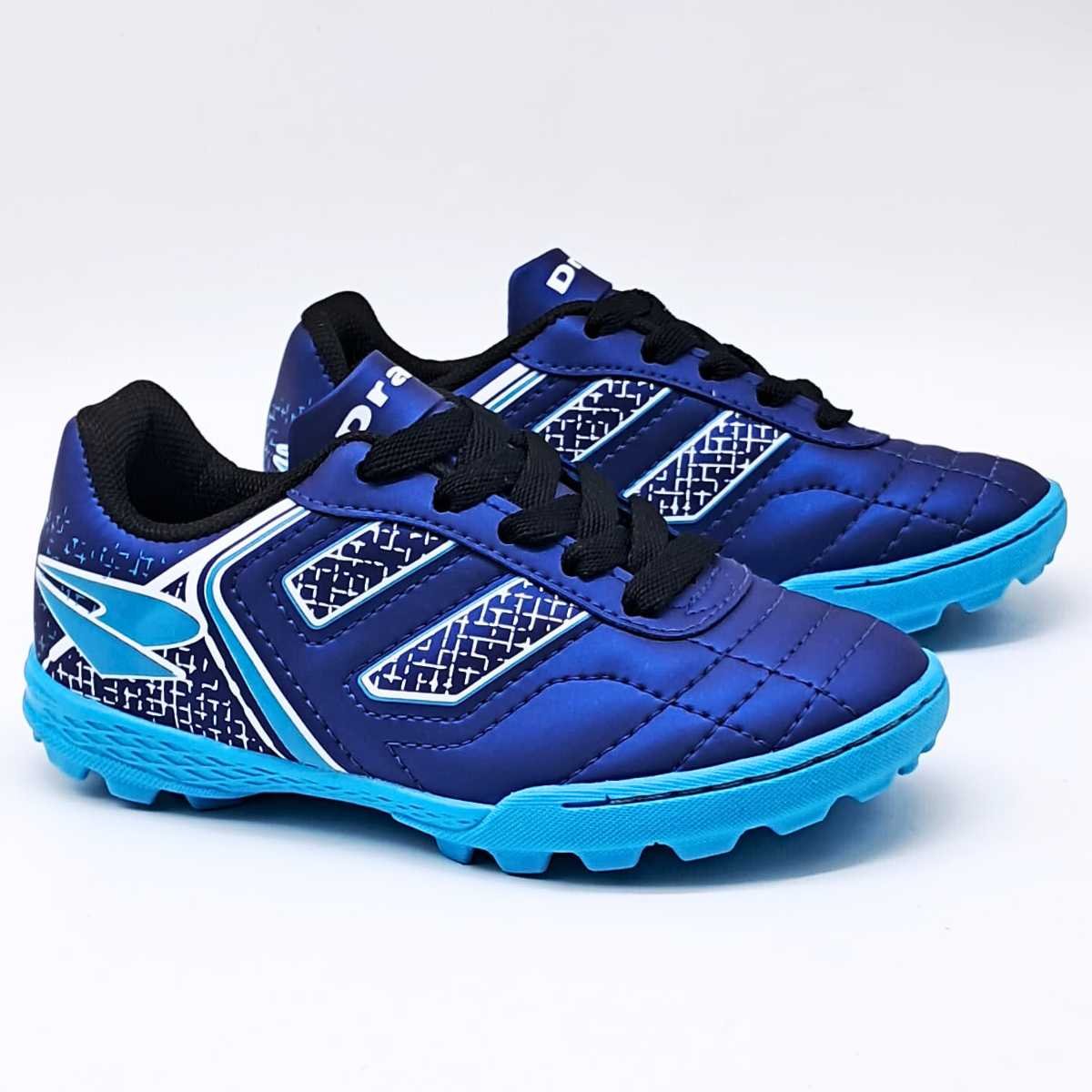 Chuteira Society Juvenil Dray Menino Societ Resistente 305 Azul 3