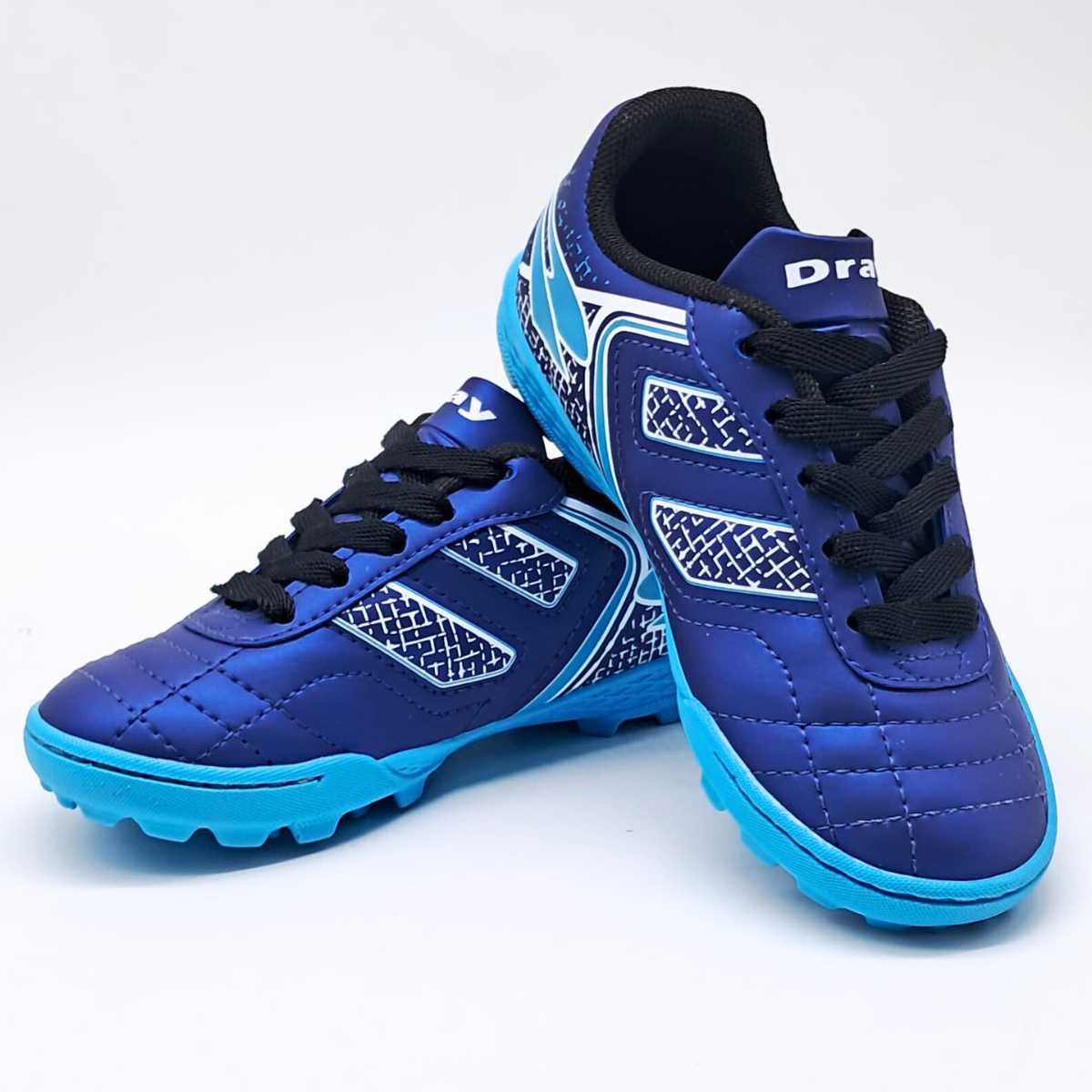 Chuteira Society Juvenil Dray Menino Societ Resistente 305 Azul 6