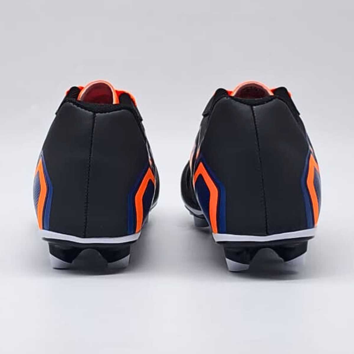 Chuteira Menino Dray Campo Juvenil Esportivo Conforto 307 Preto/Laranja 9