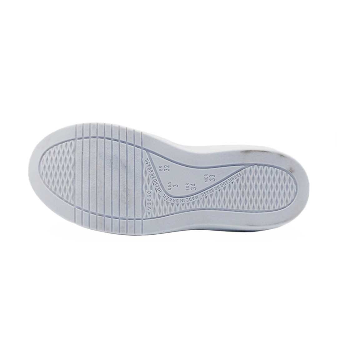 Tênis Menina Pink Cats Infantil Slip On Metalizado V3311 Dourado 5