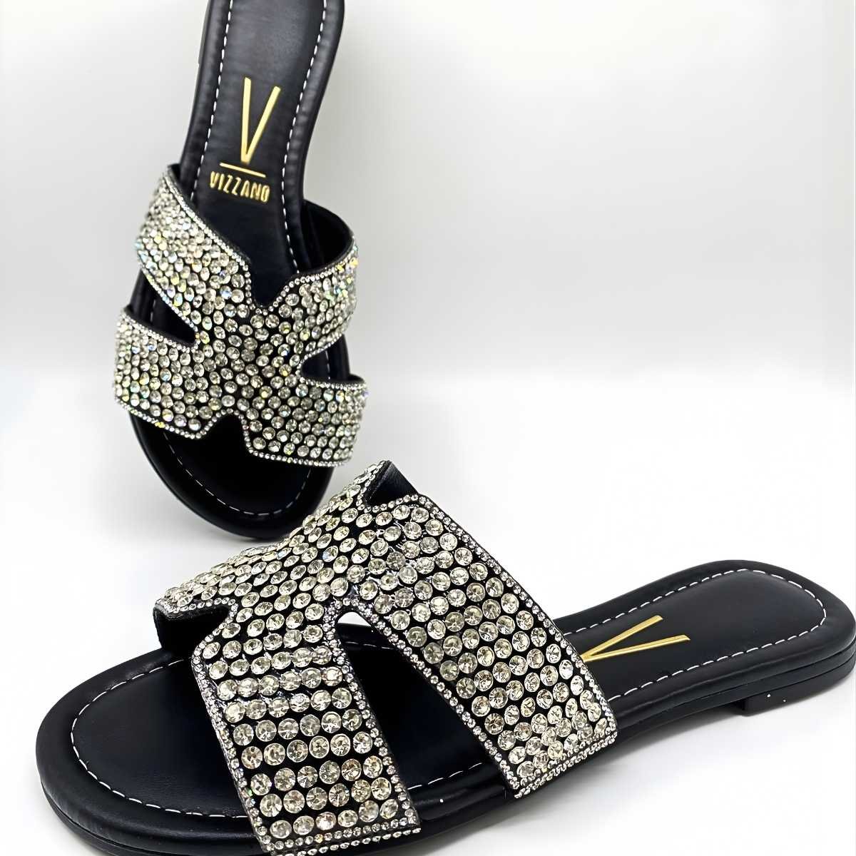 Sandália Feminina Vizzano Pedras Estilo Confy Leve 6371.1005 Preto 5