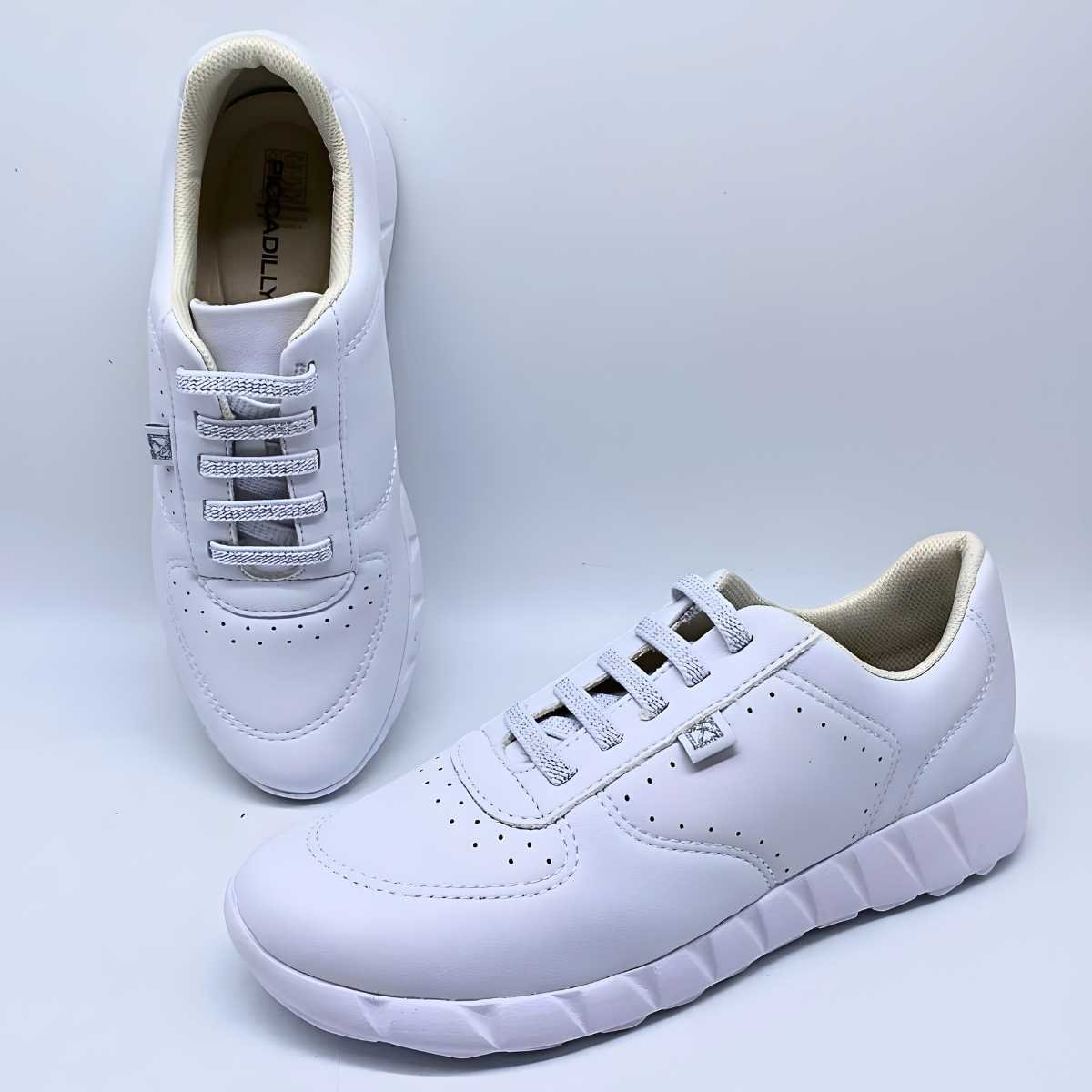 Tênis Feminino Piccadilly Branco Casual Elastico Leve 970110 Branco 6