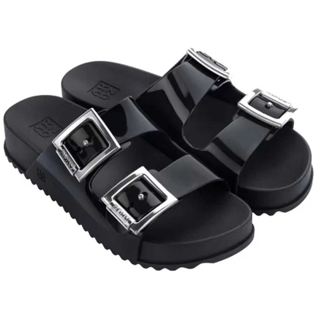 Chinelo Slide Feminino Partner Iii Zaxy 18063 Preto 2