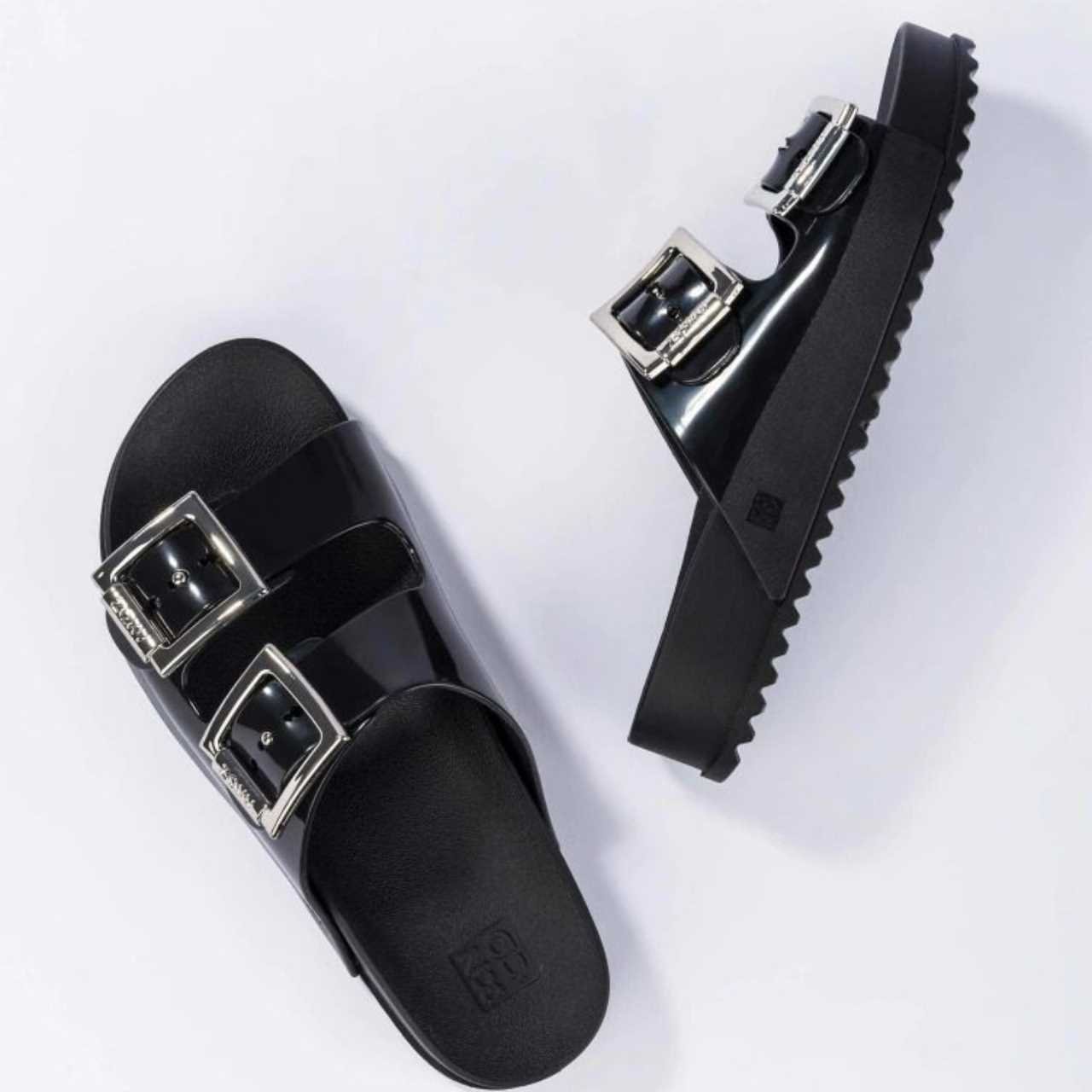Chinelo Slide Feminino Partner Iii Zaxy 18063 Preto 4