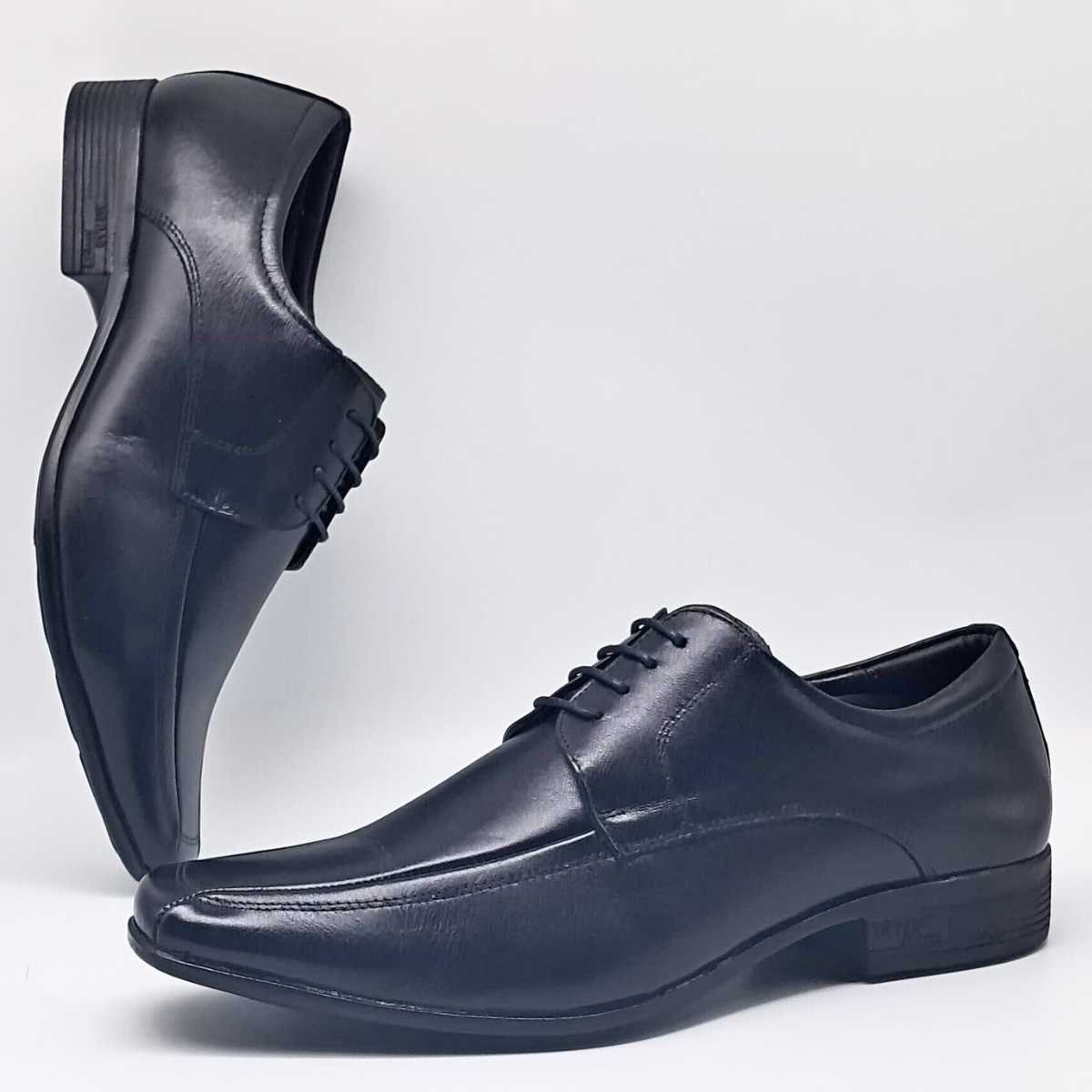 Sapato Social Masculino Jota Pe Air Winner Cadarço 45009 Preto 4