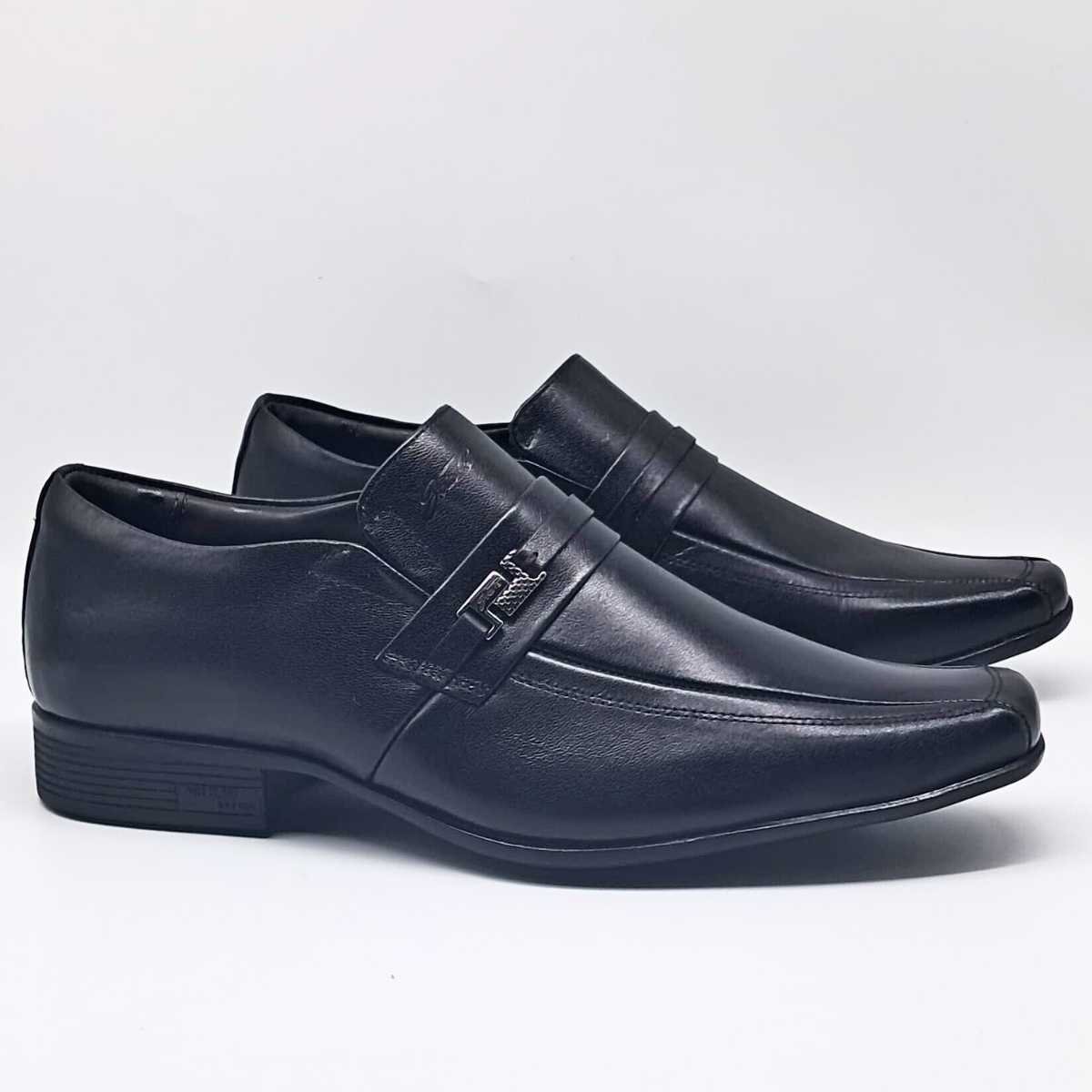 Sapato Social Masculino Jota Pe Elegante Calce Fácil 45022 Preto 3