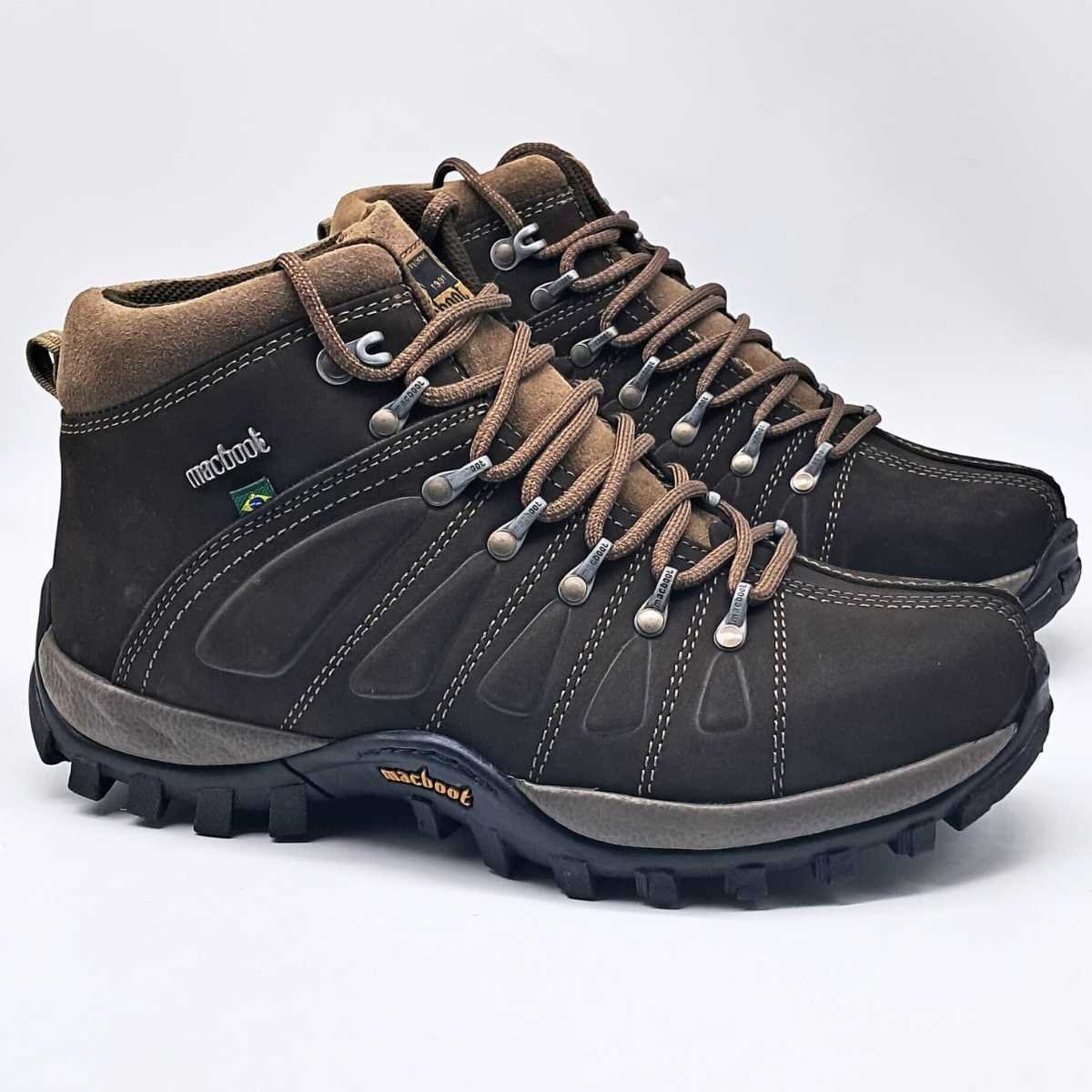 Bota Macboot Cano Alto Masculino Adventure Uira02 Café 3