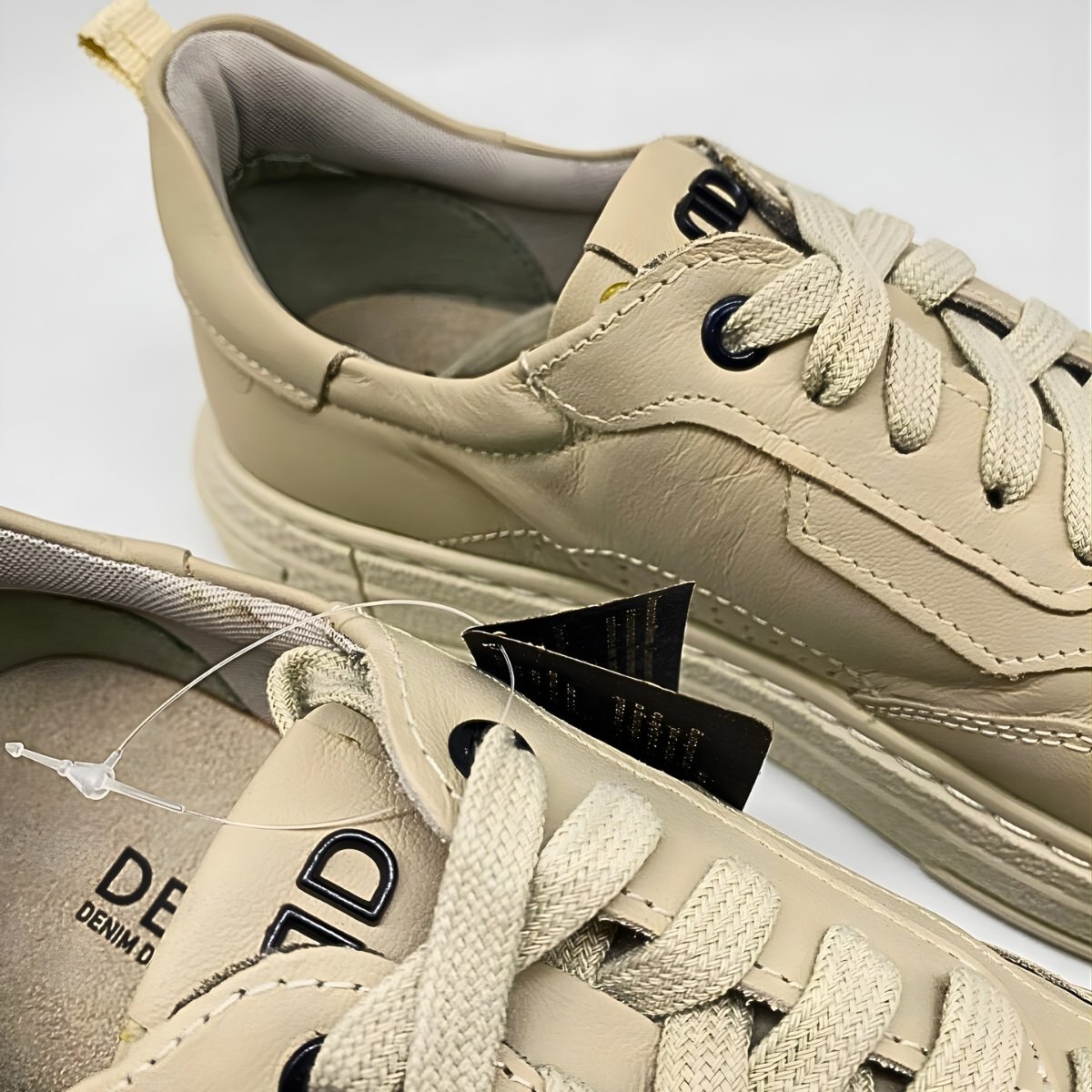 Sapatênis Masculino Democrata Jake Estilo Conforto Leve 240201 Creme 4