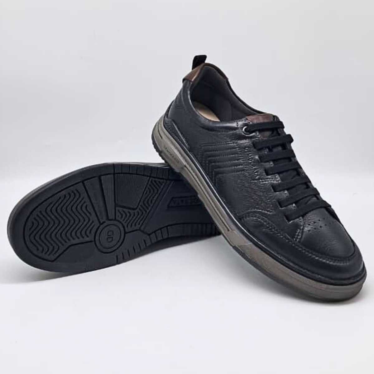 Sapatênis Masculino Democrata Dylan Conforto Estilo 640101 Preto 7