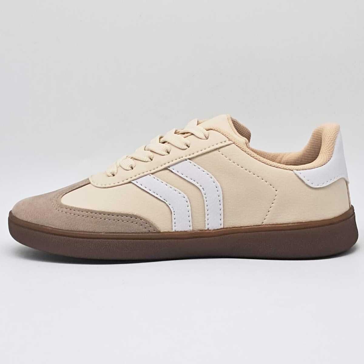 Tênis Conforto Casual Feminino Olimpak 02407/36 Bege 2