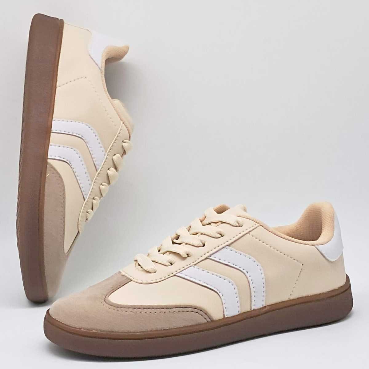 Tênis Conforto Casual Feminino Olimpak 02407/36 Bege 4