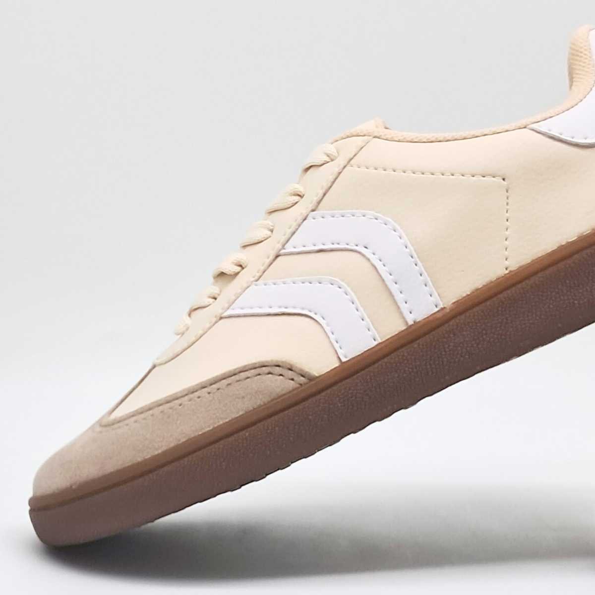 Tênis Conforto Casual Feminino Olimpak 02407/36 Bege 6