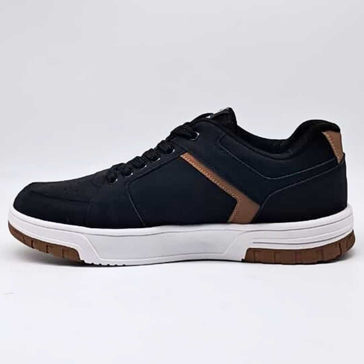Tênis Masculino Ollie Street Estilo Conforto Leve Volt2 Preto 2