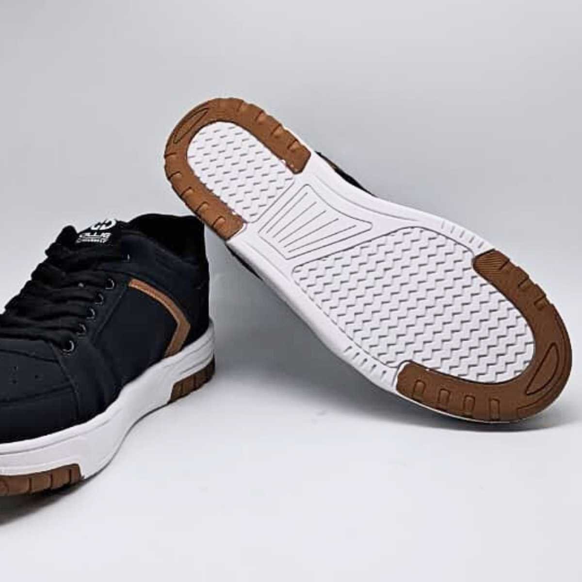 Tênis Masculino Ollie Street Estilo Conforto Leve Volt2 Preto 9