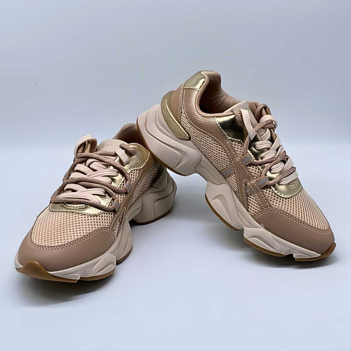 Tênis Feminino Ramarim Estilo Conforto Leve Casual 25-90206 Bege 5