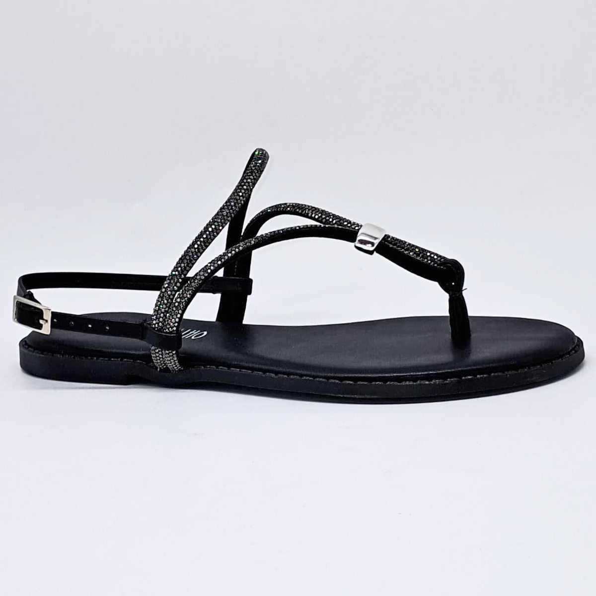 Sandália Feminina Marina Carvalho Rasteirinha Brilho F1701