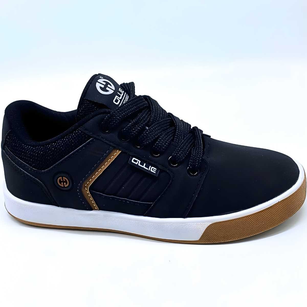 Tênis Menino Ollie Infantil Street Estilo Conforto Monster 3 Preto 7