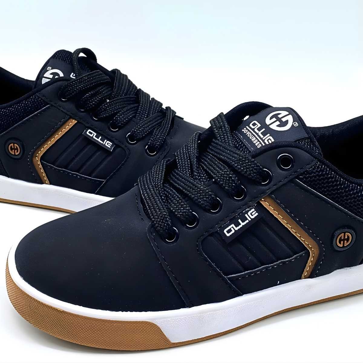 Tênis Menino Ollie Infantil Street Estilo Conforto Monster 3 Preto 2