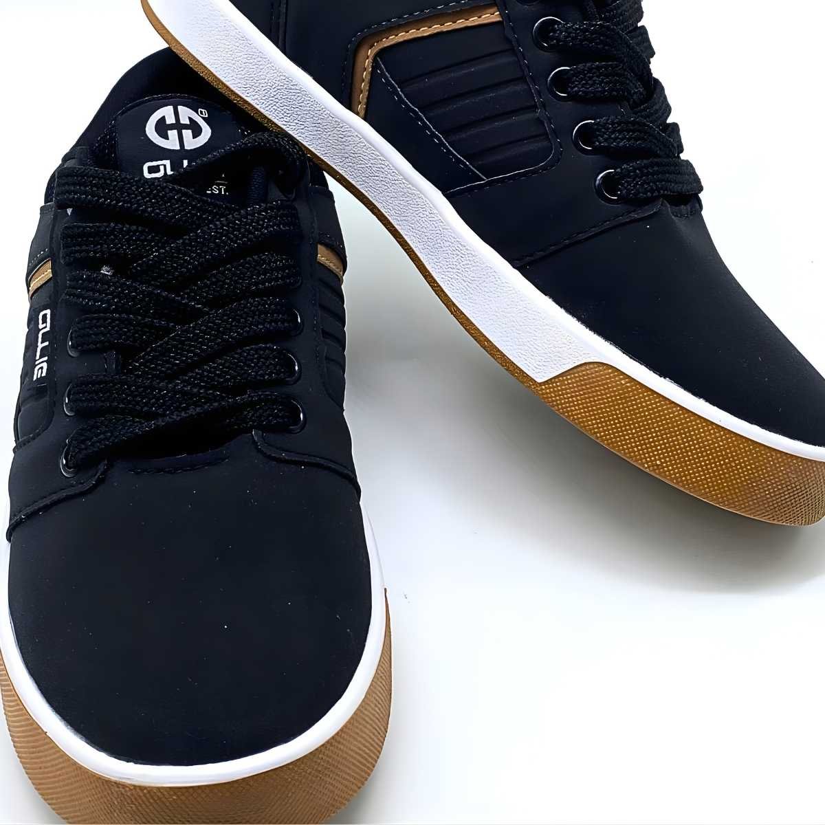 Tênis Menino Ollie Infantil Street Estilo Conforto Monster 3 Preto 3