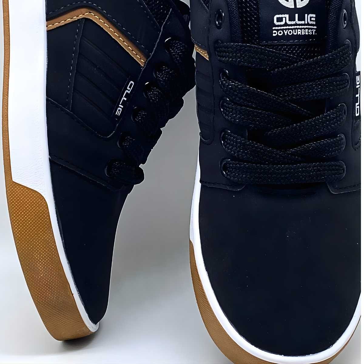 Tênis Menino Ollie Infantil Street Estilo Conforto Monster 3 Preto 4