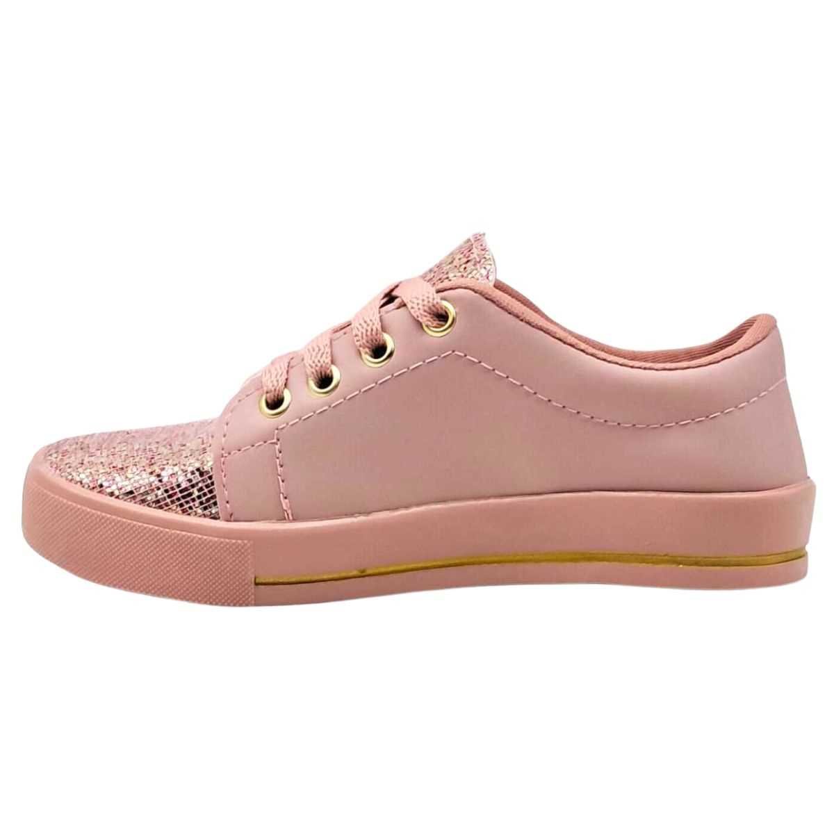 Tênis Infantil Vanessa Fashion Star Glitter 011 Rosa 2