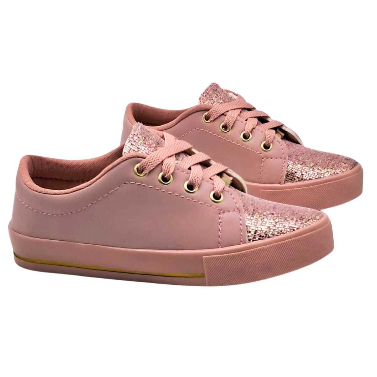 Tênis Infantil Vanessa Fashion Star Glitter 011 Rosa 3