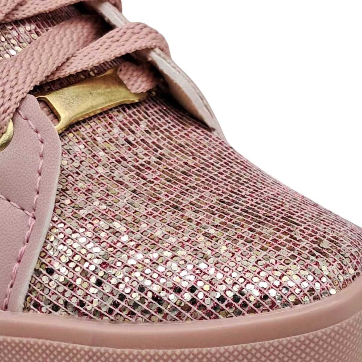 Tênis Infantil Vanessa Fashion Star Glitter 011 Rosa 5