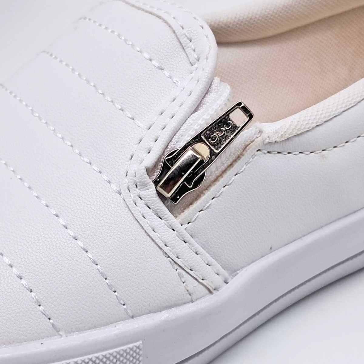 Tênis Feminino Vanessa Fashion Casual Slip On 1035 Branco 4