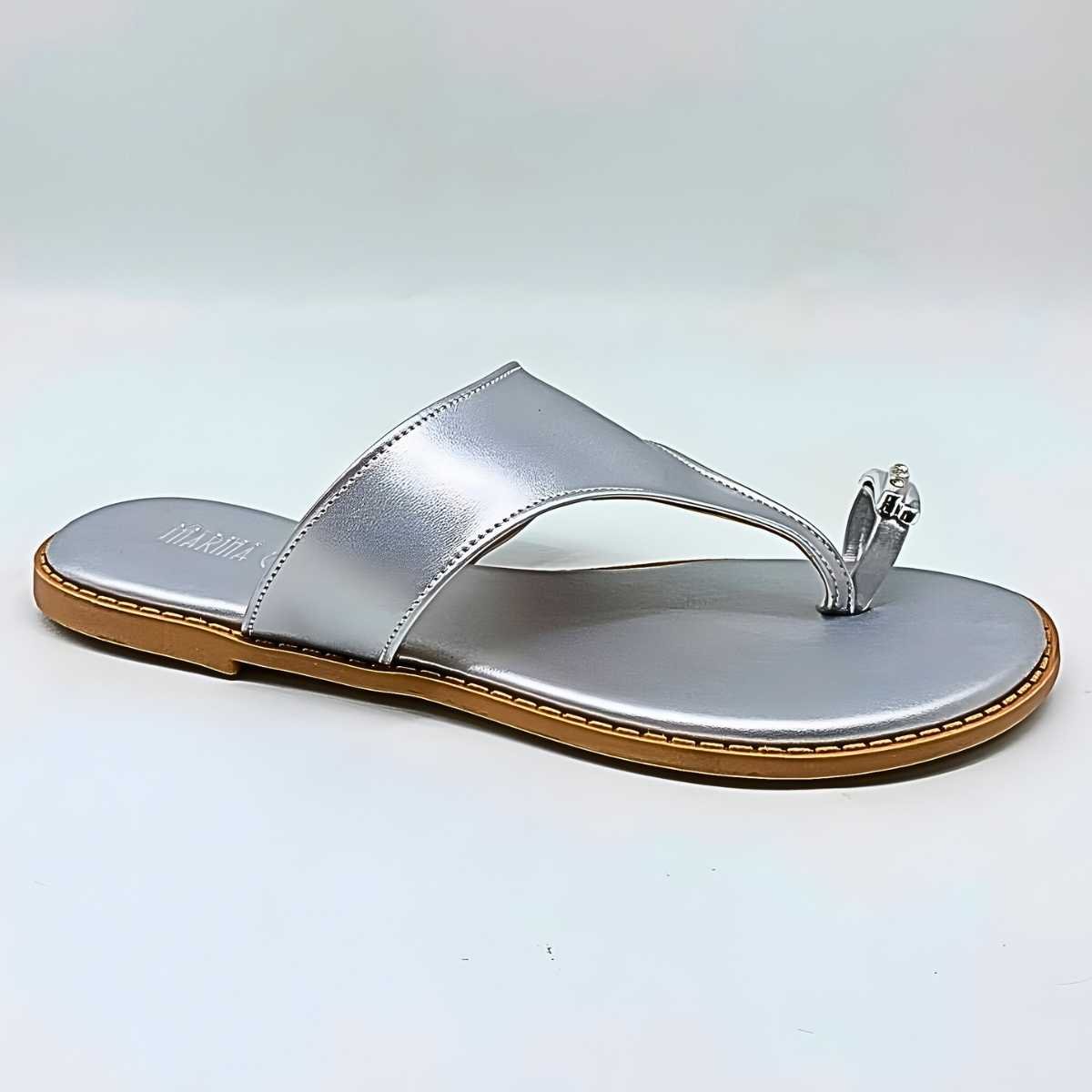 Sandália Feminina Marina Carvalho Dedo Metal Estilo F1718