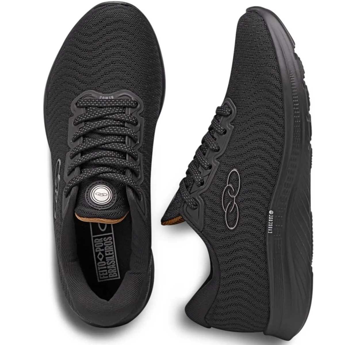 Tênis Feminino Olympikus Atmos Esportivo Confortável 43286101 Preto 4