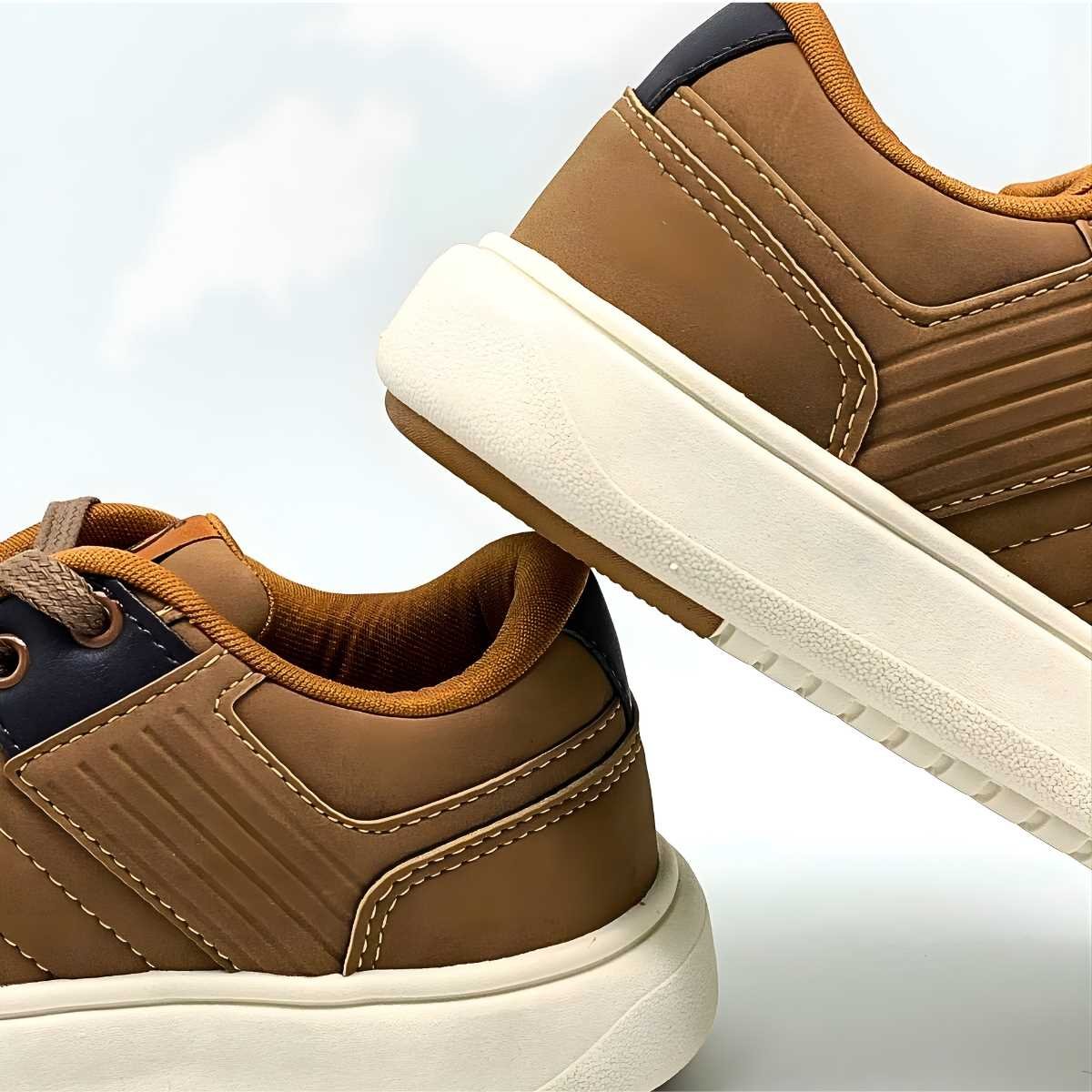 Sapatênis Masculino Ollie Estilo Conforto Leve Miami 408 Marrom 4