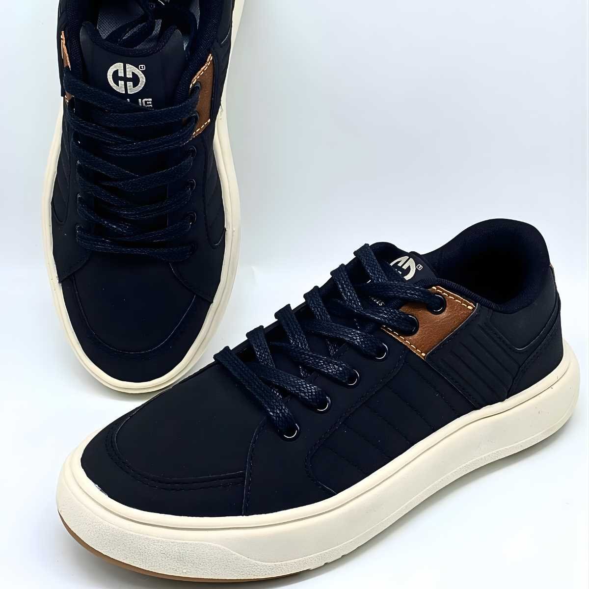 Sapatênis Masculino Ollie Estilo Conforto Leve Miami 408 Preto 7