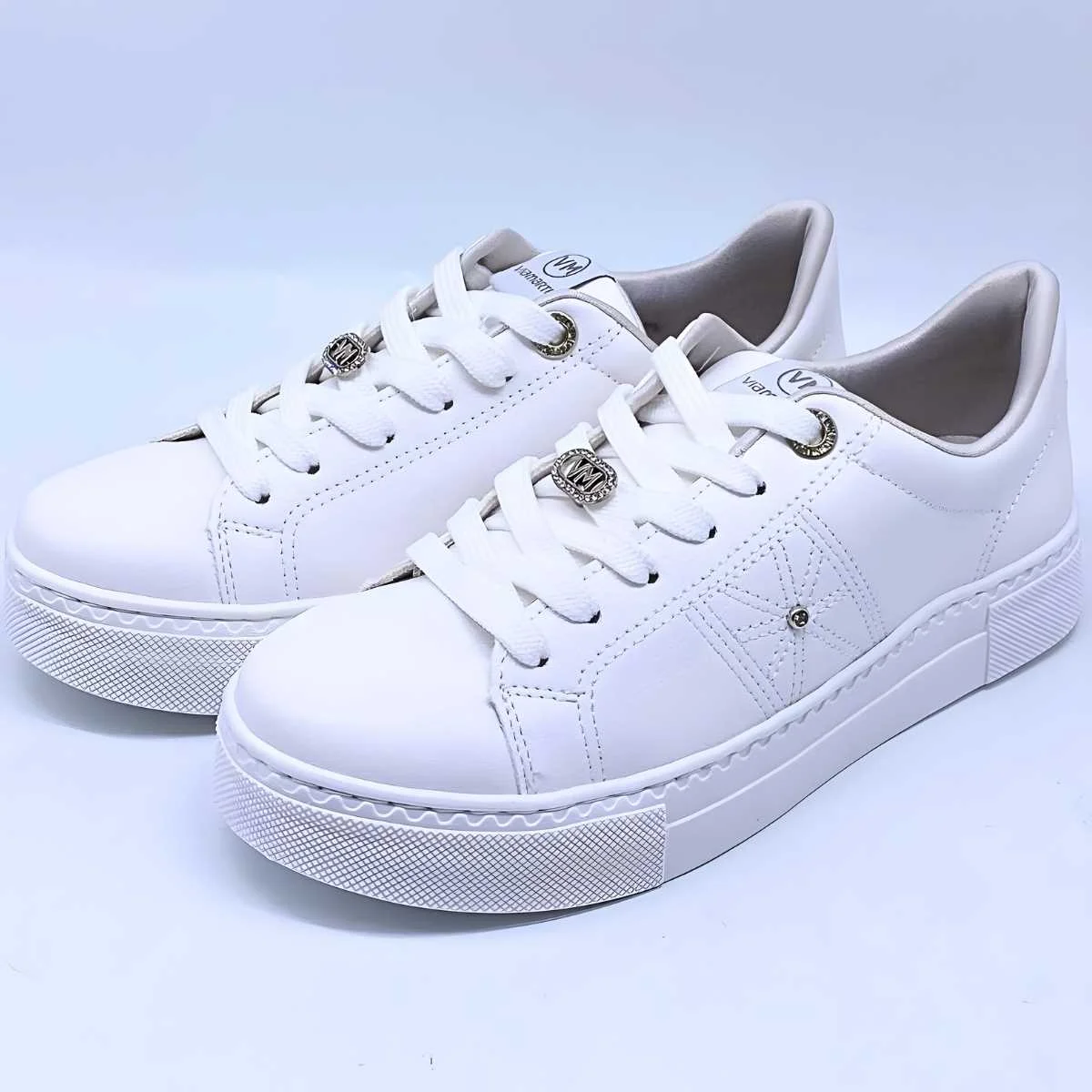 Tênis Feminino Via Marte Ponto de Luz Sola Reta 138-005 Branco 3