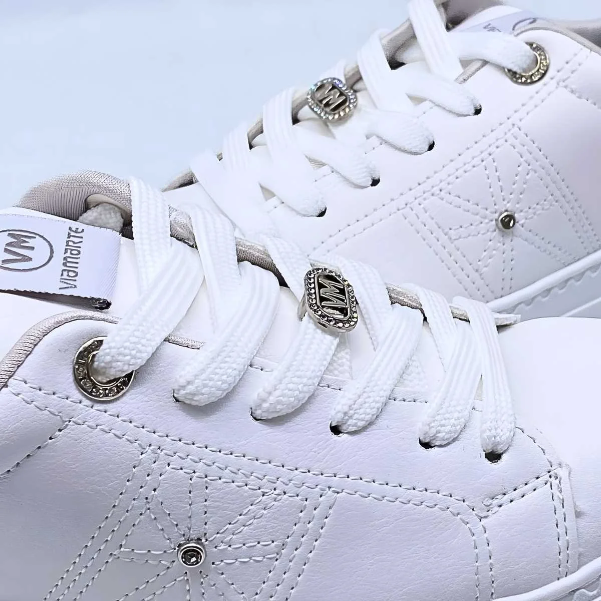 Tênis Feminino Via Marte Ponto de Luz Sola Reta 138-005 Branco 4