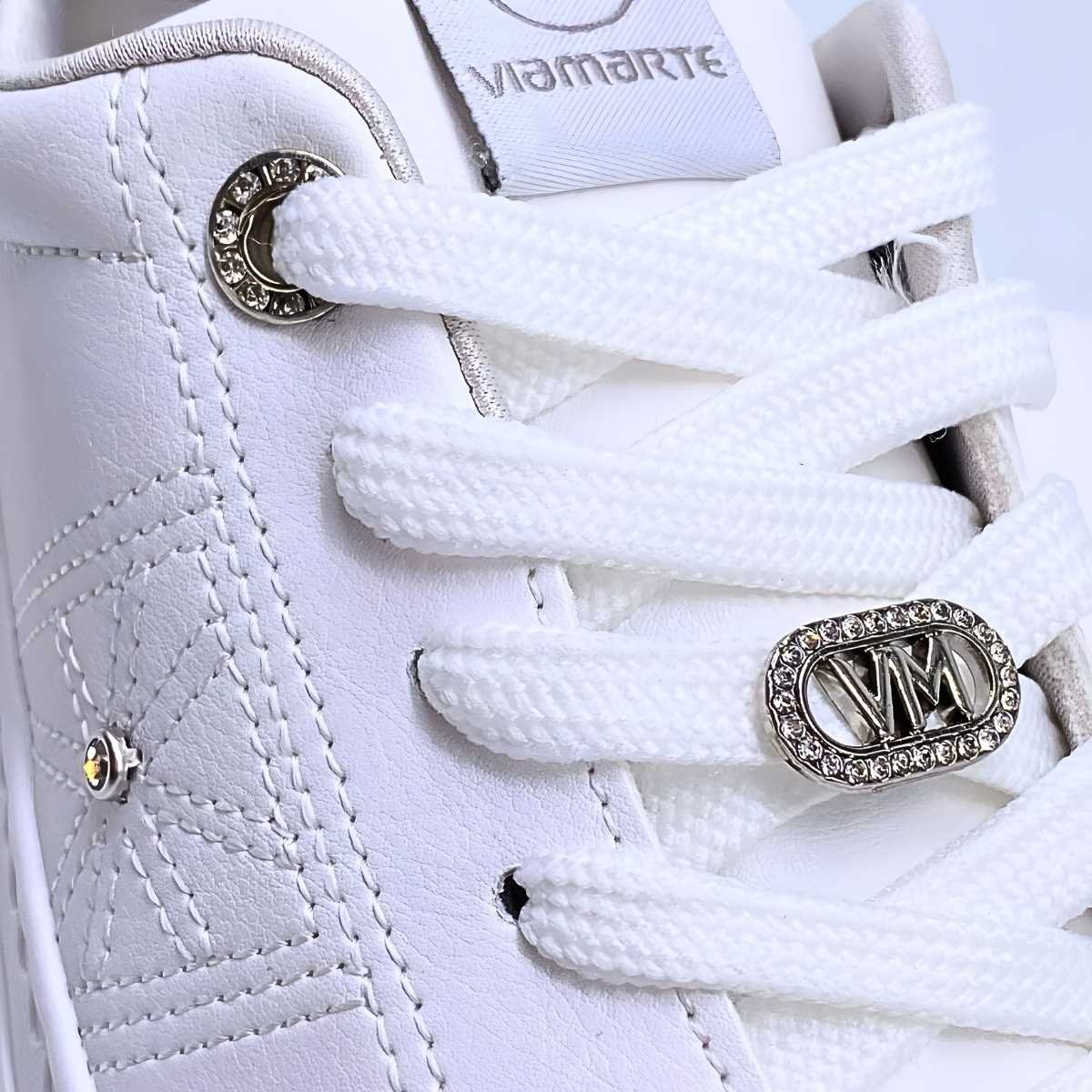 Tênis Feminino Via Marte Ponto de Luz Sola Reta 138-005 Branco 6