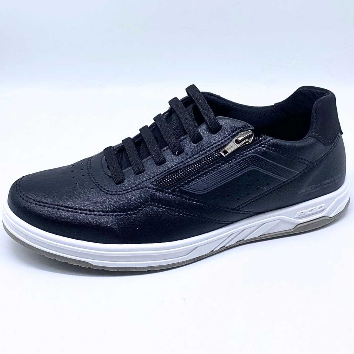 Sapatênis Masculino Pegada Casual Estilo Conforto 172005 Preto 2