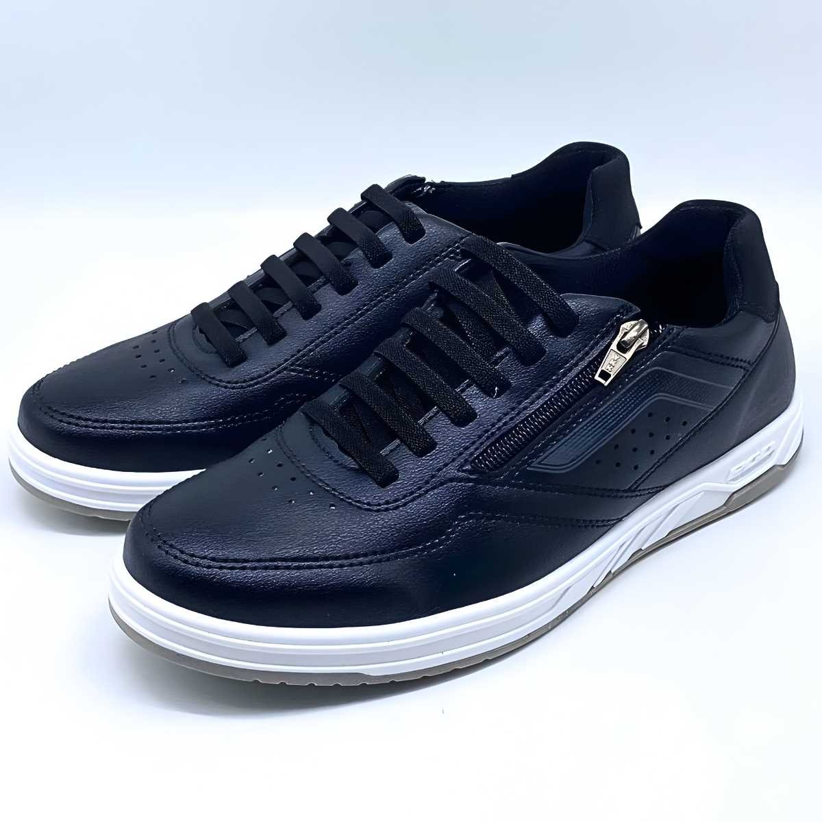 Sapatênis Masculino Pegada Casual Estilo Conforto 172005 Preto 3