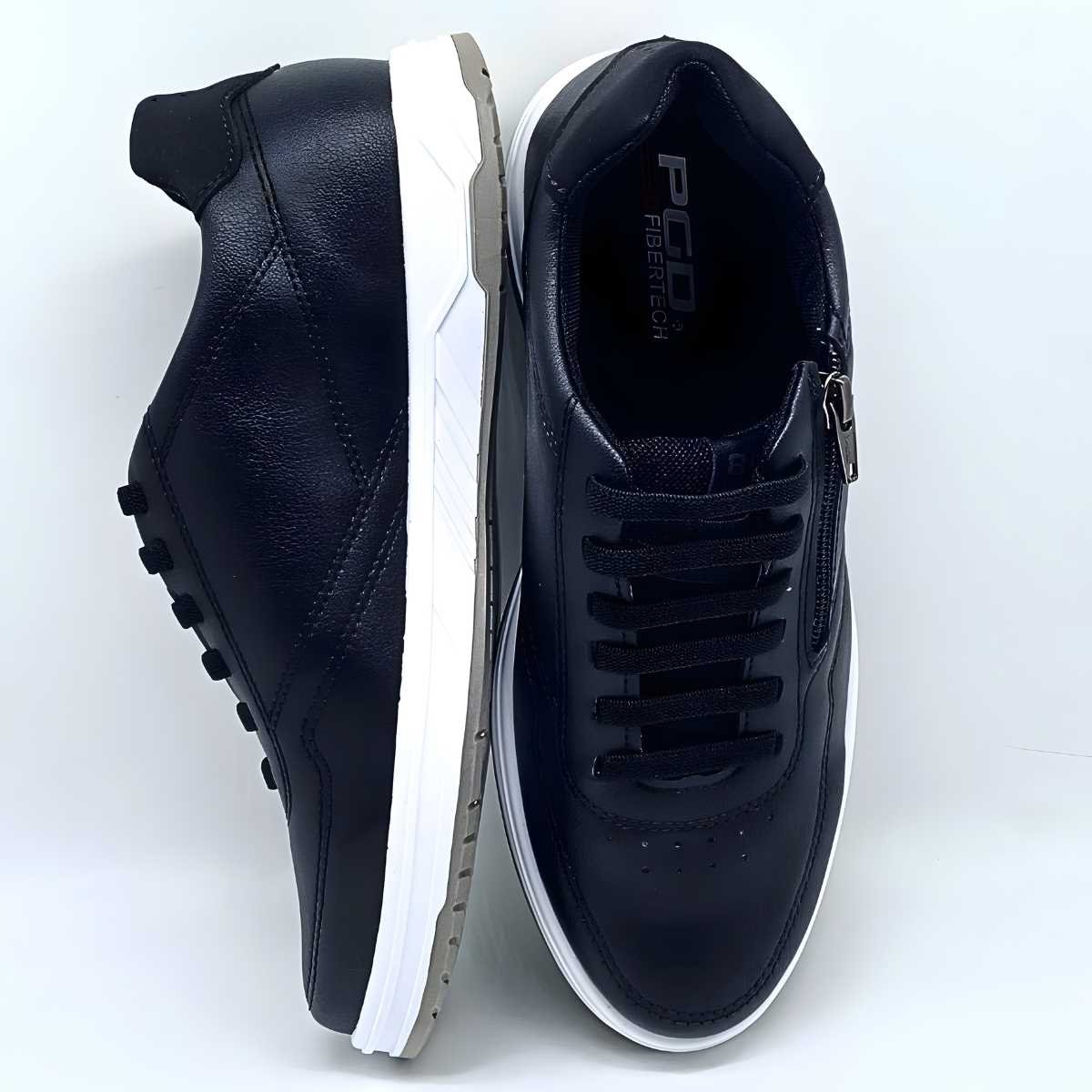 Sapatênis Masculino Pegada Casual Estilo Conforto 172005 Preto 4