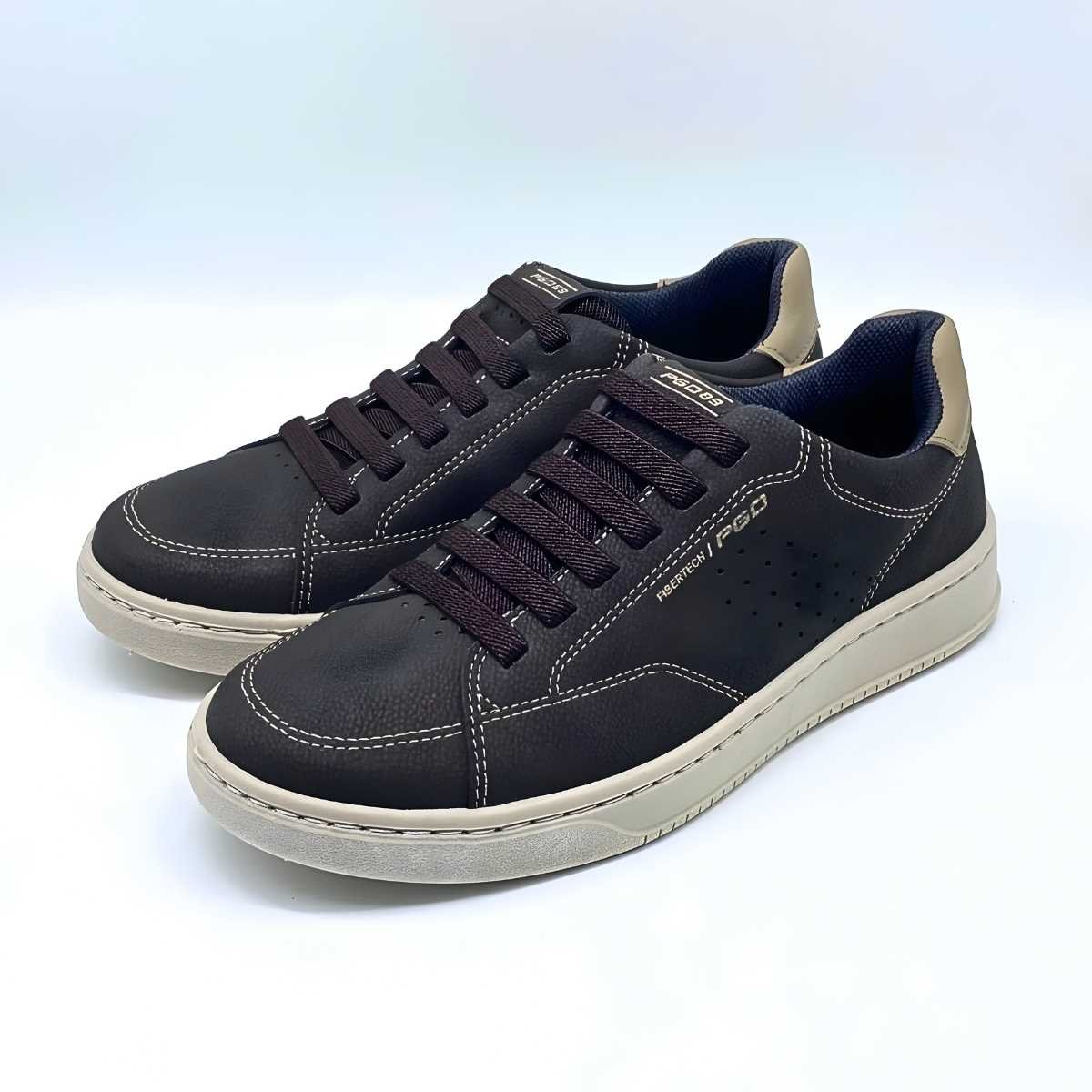 Sapatênis Masculino Pegada Estilo Conforto Casual 171907 Café 3