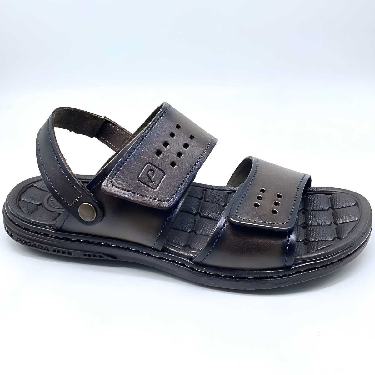 Sandália Masculina Pegada Casual 2 Velcros Estilo 131288