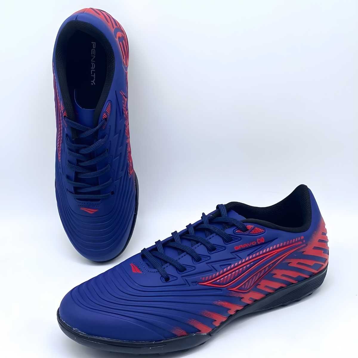 Chuteira Masculina Penalty Society Bravo Y-3 Confortável 242276 Azul 6