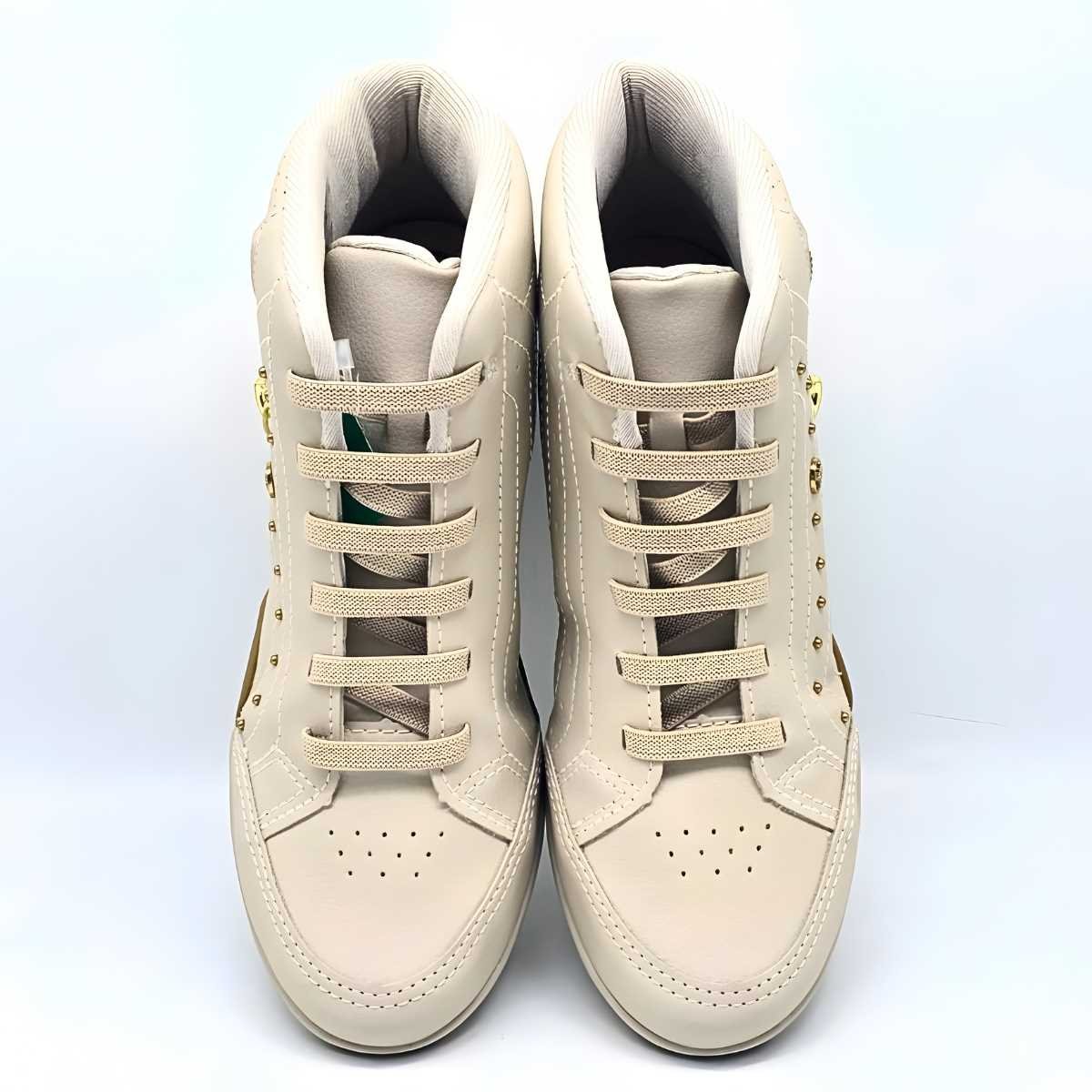 Tênis Feminino Kolosh Cano Alto Ziper Estilo Conforto C3682 Branco 4