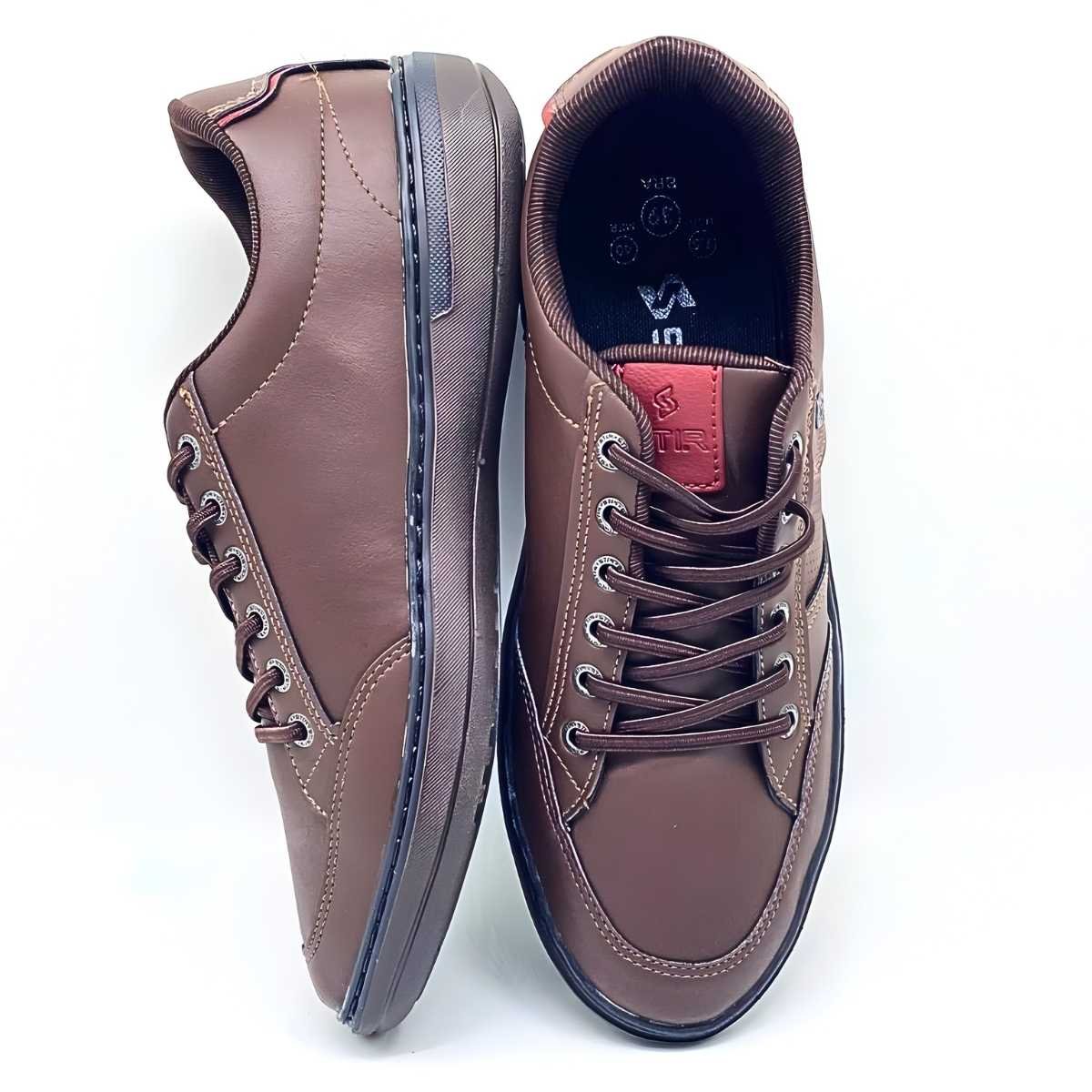 Sapatênis Masculino Ns Stir Estilo Conforto Leve Casual Rio 02 Marrom 4