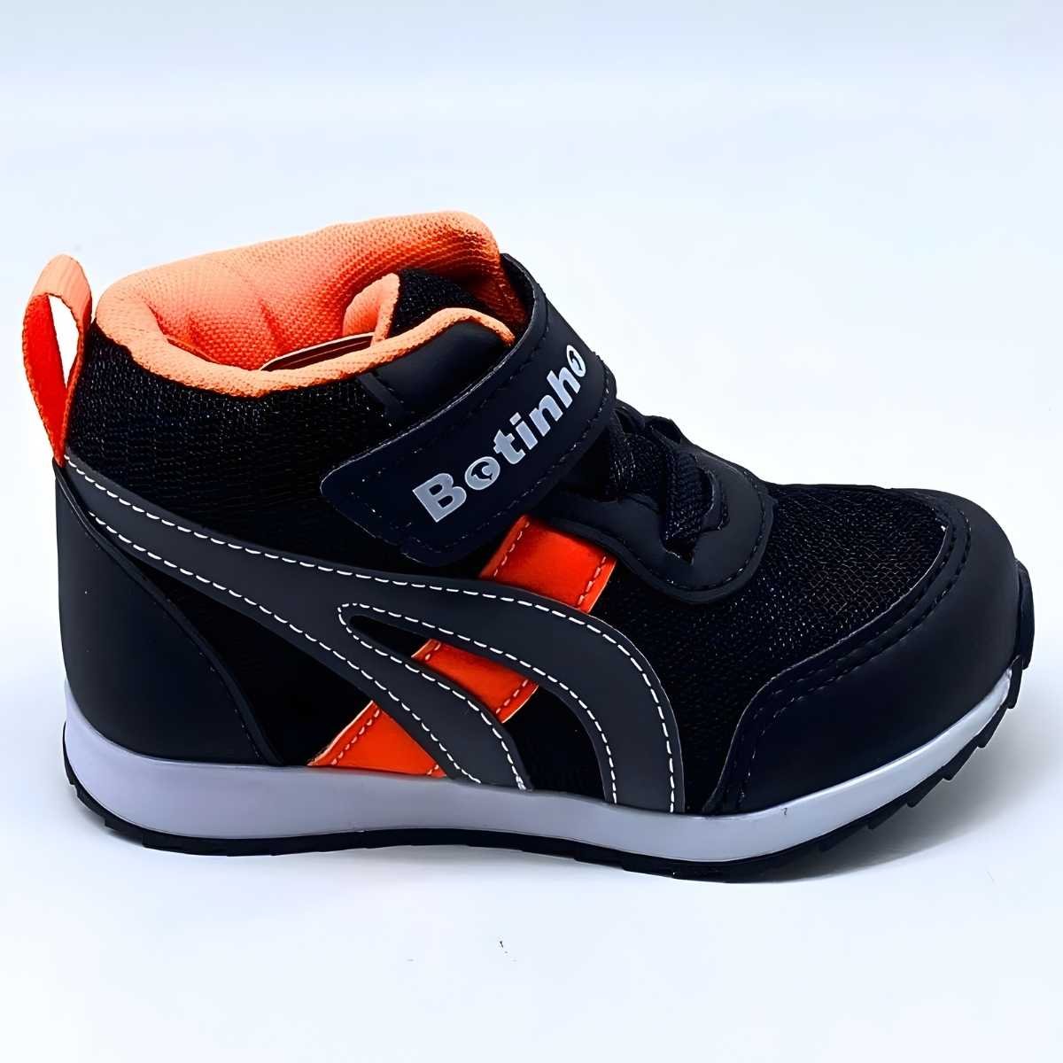 Tênis Bebê Ns Botinho Infantil Cano Alto Velcro Estilo Bt708