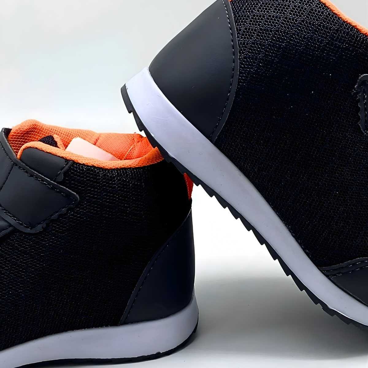 Tênis Bebê Ns Botinho Infantil Cano Alto Velcro Estilo Bt708 Preto 6