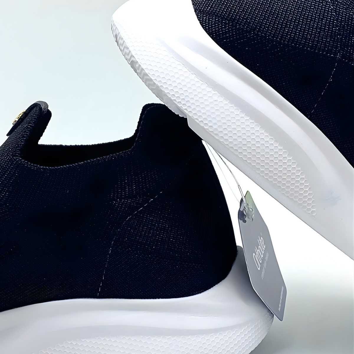 Tênis Feminino Softli Sport Knit Estilo Conforto Leve 10158 Preto 4