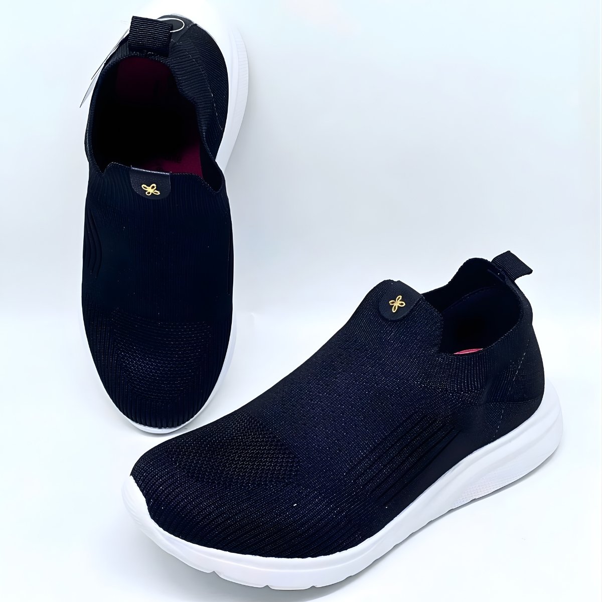 Tênis Feminino Softli Sport Knit Estilo Conforto Leve 10158 Preto 6