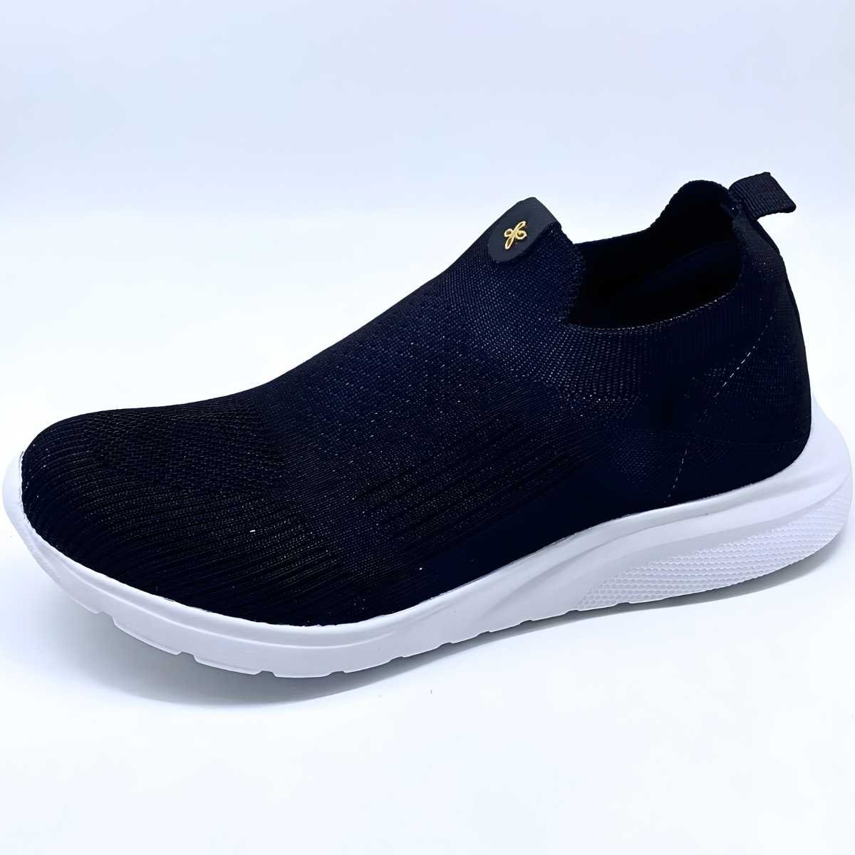 Tênis Feminino Softli Sport Knit Estilo Conforto Leve 10158 Preto 2